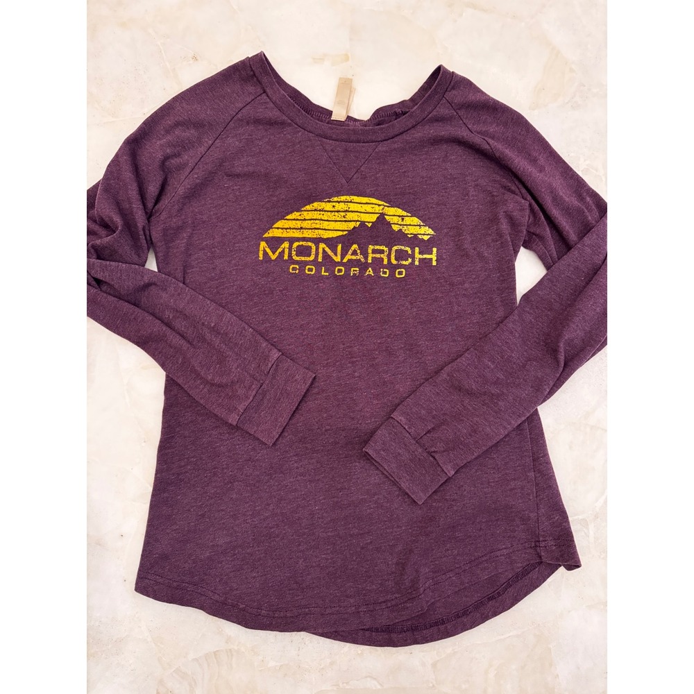 Ouray Sportswear Monarch Colorado Graphic Long Sleeve Shirt Purple Plum Large
